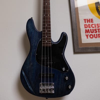 Swanky blue TR-70 PJ bass (custom refinish) image 2