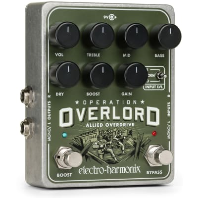 Electro-Harmonix EHX Operation Overlord Allied Overdrive Multi-Instrument Effects Pedal image 3