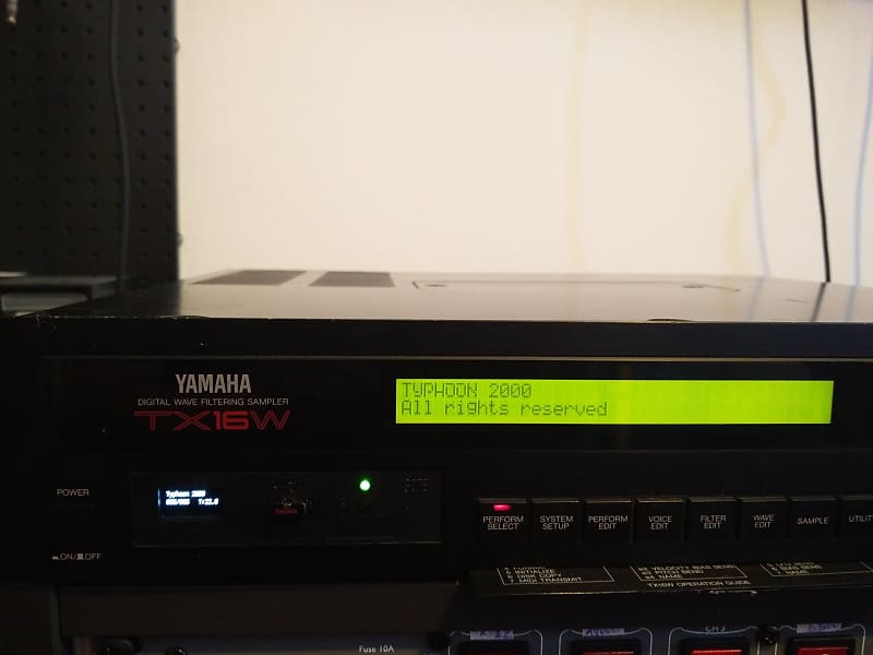 Yamaha TX16W with USB Floppy Emulator, Typhoon OS and Huge Sound Library -  80s Sampler rack