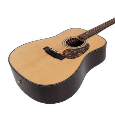 Saga DS20 Solid Spruce Top Acoustic-Electric Dreadnought Guitar (Natural Gloss) image 6