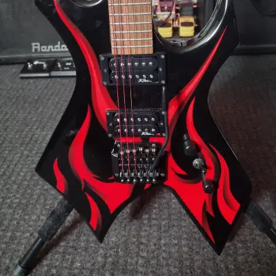 Bc Rich Warlock KKW Kerry King Tribal Flame | Reverb