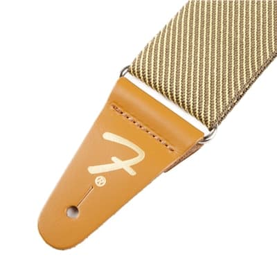 Fender 2" Vintage Style Tweed Guitar Strap with Leather Logo Ends #0990687000 image 2