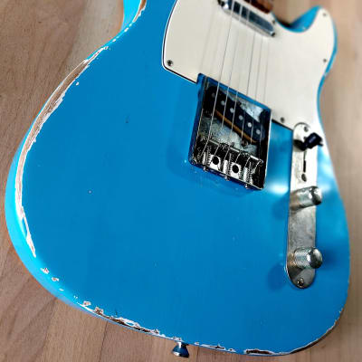 S71 "Custom Nitro Vintage T" rare TAOS TURQUOISE ’62 RELIC, Handwound 60's Pickups. Made in USA image 1