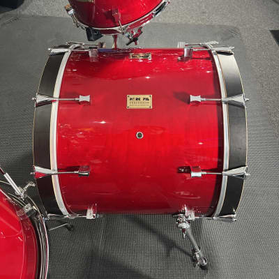 Pork Pie USA Custom 13/18/22" Drum Set Kit in Red Gloss Lacquer image 7