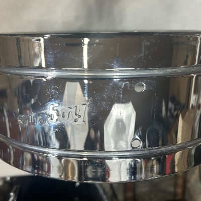 Rogers 5X14" Brass Holiday Model Snare Drum Shell (2124-C-2234) 60's - chrome over brass image 12