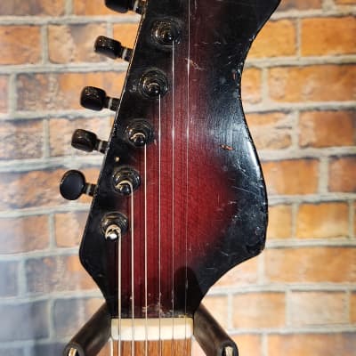 MIJ Teisco 3 Pick Up Electric Guitar Red Burst #1 New Frets image 4