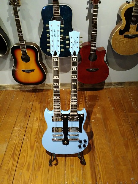 Cozart Double Neck SG Guitar Kit Powder Blue