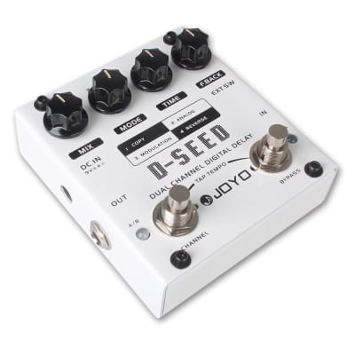 JOYO D-Seed Dual Channel Delay Analog Digital Reverse + Tap Tempo 4 Modes Copy Modulation image 5