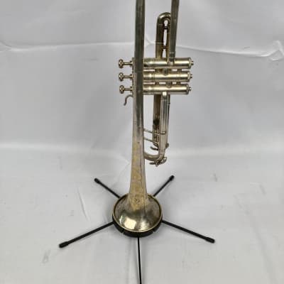 Vintage 1931 Buescher True Tone LP 2 Low Pitch Trumpet w/ Original Hard Case image 3