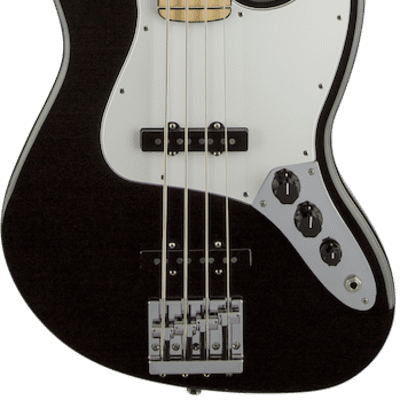 Fender Geddy Lee Jazz Bass Black Maple Fretboard image 1