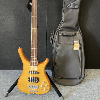 Warwick RockBass Infinity 4 Electric Bass  Natural Transparent w/ Gig bag. New! image 11