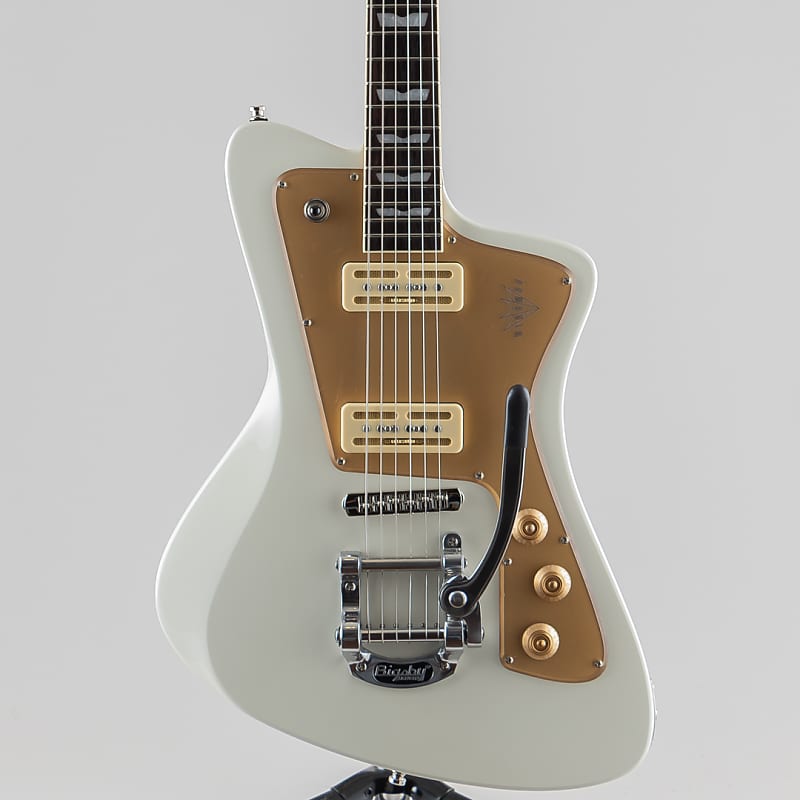 Baum Wingman Limited Drop with Bigsby  Vintage White image 1