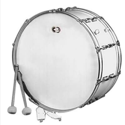 CB Drums Cb700 14x24 Bass Drum-White 3657 image 5