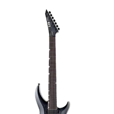 ESP LTD H3-1007 Baritone FM Electric Guitar - See Thru Black Sunburst image 5