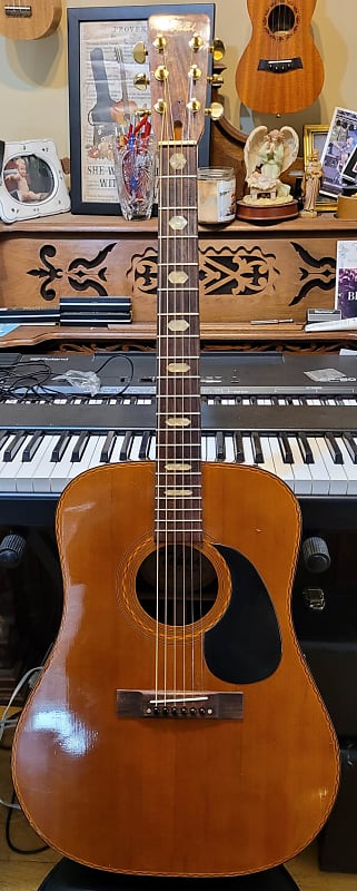 Tokai Model 35 1970s Vintage Dreadnought Cedar Top Acoustic Guitar Made In Japan image 1