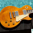 1993 Gibson Les Paul Classic Plus - Premium / Killer Top AAA! - Amber Finish - RARE  Thin Binding