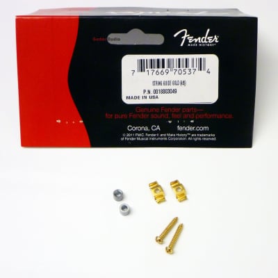 Fender American Standard String Retainer Guides-Gold