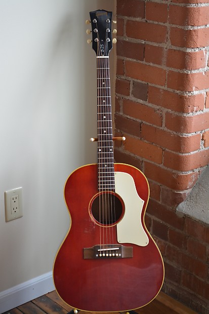 Gibson B-25 1960s Red/White pick guard image 1