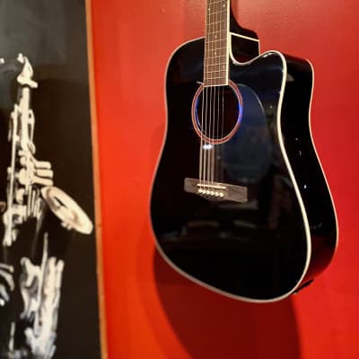 Jay Turser JTA524D-CE-BK Dreadnaught Cutaway Acoustic Electric Guitar *Store Demo* image 1