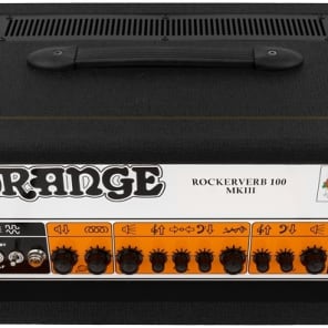 Orange Rockerverb 100 MKIII - 100-watt 2-channel Tube Head - Black image 6