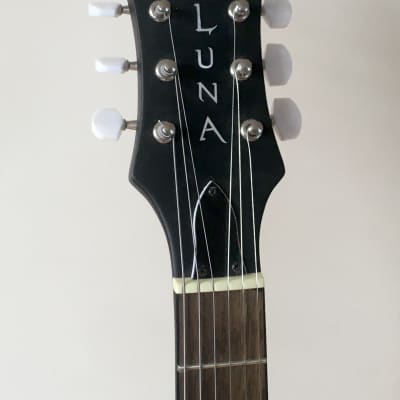 Luna Celtic 6 String Folk Banjitar Banjo 2010s Satin Moon Inlays New Strings Gig Bag image 7