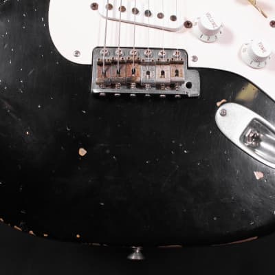 Fender 2006 Masterbuilt Blackie Replica Stratocaster [Dennis Galuszka] image 4