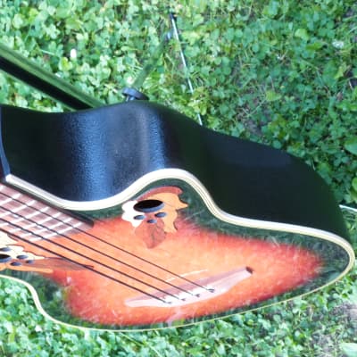 Ovation  celebrity acoustic bass cc274 sunburst image 6