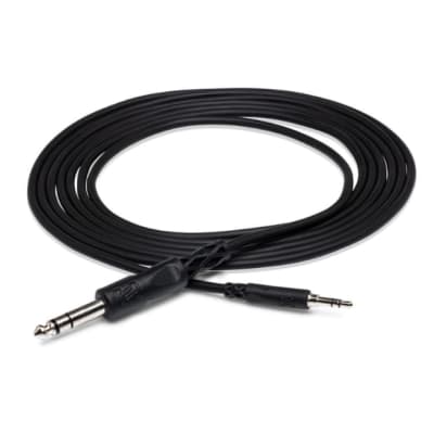 Hosa Stereo Interconnect, 3.5 mm TRS to 1/4 in TRS, 10 Foot image 1