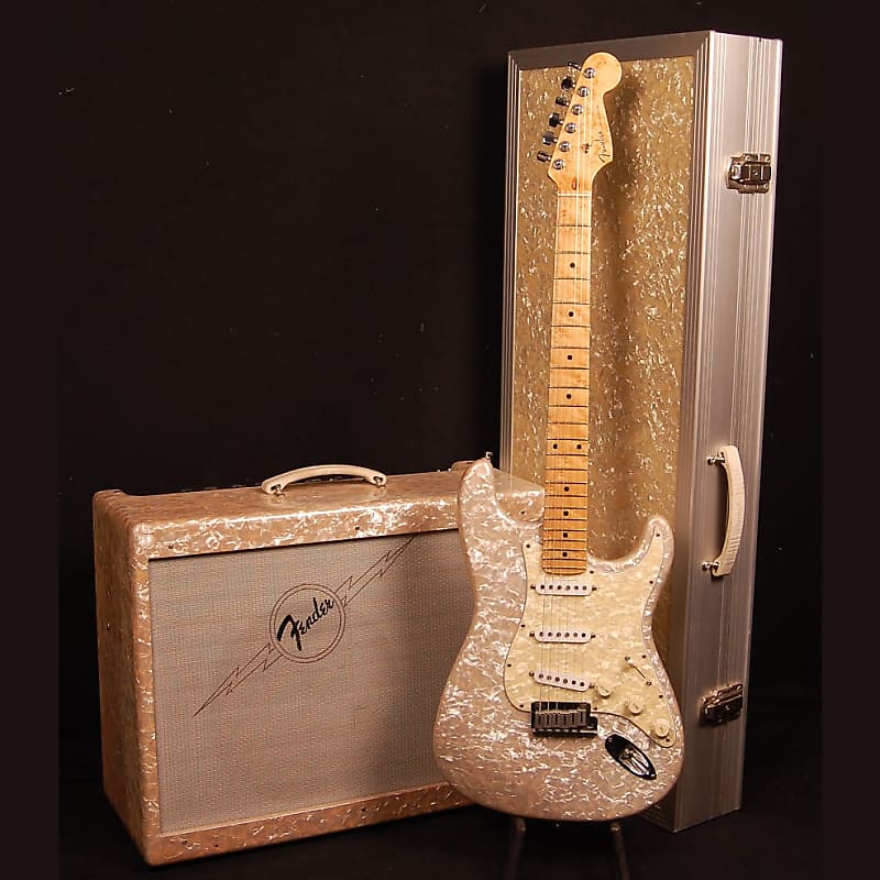 Fender Custom Shop Moto Stratocaster with Amp and Case image 1