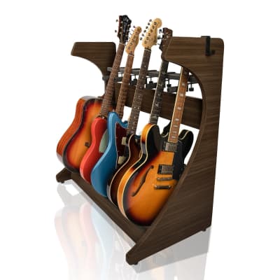 Wood Guitar Rack and Guitar Case Stand for Multiple Guitars | Reverb