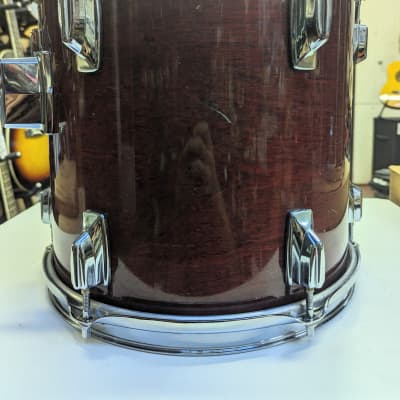 Very Clean! 1984 Tama Superstar Japan 11 X 12" Cherry Wine Lacquer Tom - Looks Really Good - Sounds Great! image 5