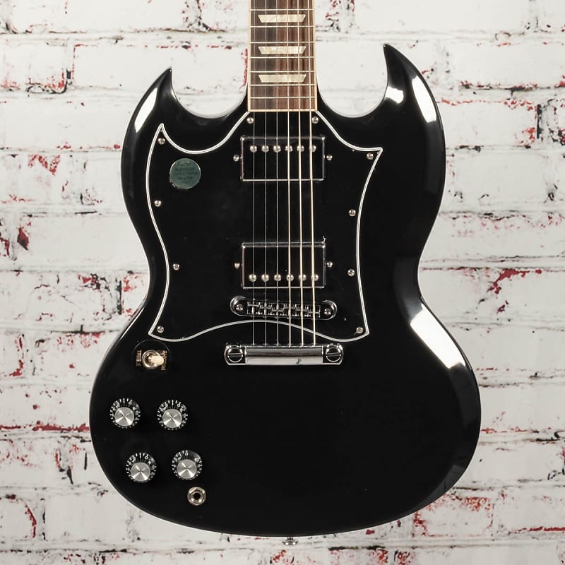 Gibson SG Standard (Left-handed) Electric Guitar, Ebony image 1