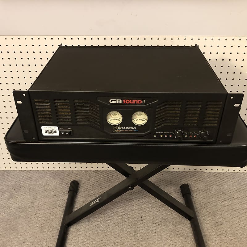 Gem Sound EXA2950 Stereo Power Amplifier Rackmount Reverb