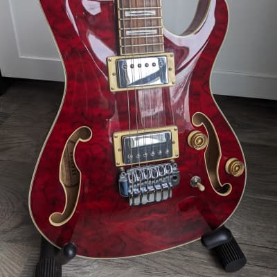 Ibanez AWD82T-TRD Artcore 2005 - Transparent Red for sale