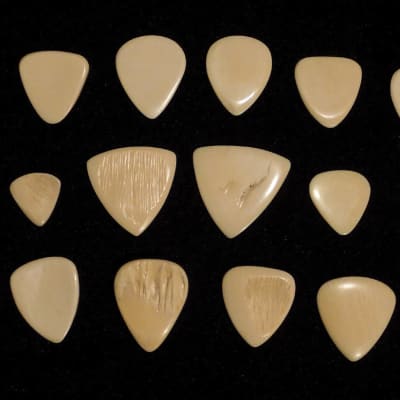 18 pcs. unique Woolly Mammoth Ivory Guitar Picks image 4
