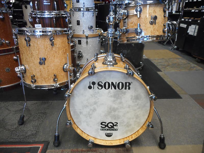 Sonor SQ2 3pc Bop Kit...Thin/Medium Maple...Exotic Reverb