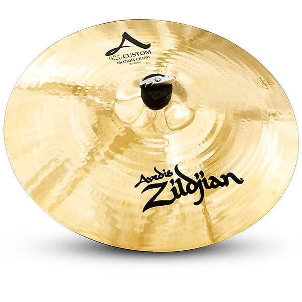 Zildjian A20826 16" A Custom Medium Crash Cast Bronze Drumset Cymbal with Cut Balance image 1