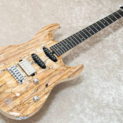 T's Guitars DST-Pro 22 Carved Spalted -Natural- 2021 [Made in Japan] image 2