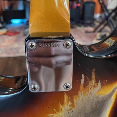 Fender Custom Shop '62 Stratocaster in Heavy Relic Sunburst w/ Lindy Fralin Split Blade Pickups image 8