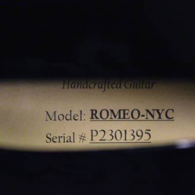 Eastman Romeo NYC Semi-Hollowbody Electric Guitar, Black image 7