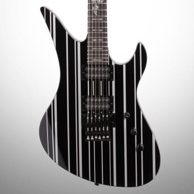 Schecter Synyster Gates Standard Electric Guitar, Black Silver Stripes image 1