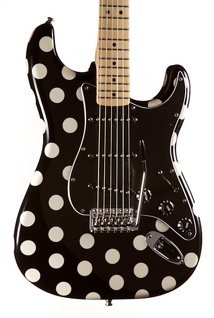 Fender Artist Series Buddy Guy Stratocaster Electric Guitar, Polka Dot, Maple, 0138802306 image 1