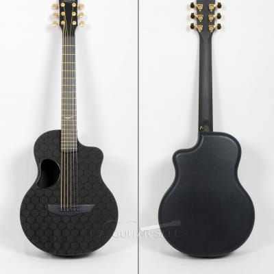 McPherson Carbon Fiber Touring Honeycomb Gold Travel Guitar W Electronics 2022 @ LA Guitar Sales image 2
