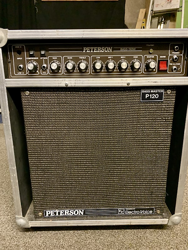 Peterson Bass Master P-150 Combo, 1980s RARE & Discontinued, in Flight Case