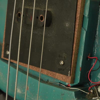 RARE 1960's Ampeg AEB-1 Scroll Bass original BLUE + BLACK!!! image 22
