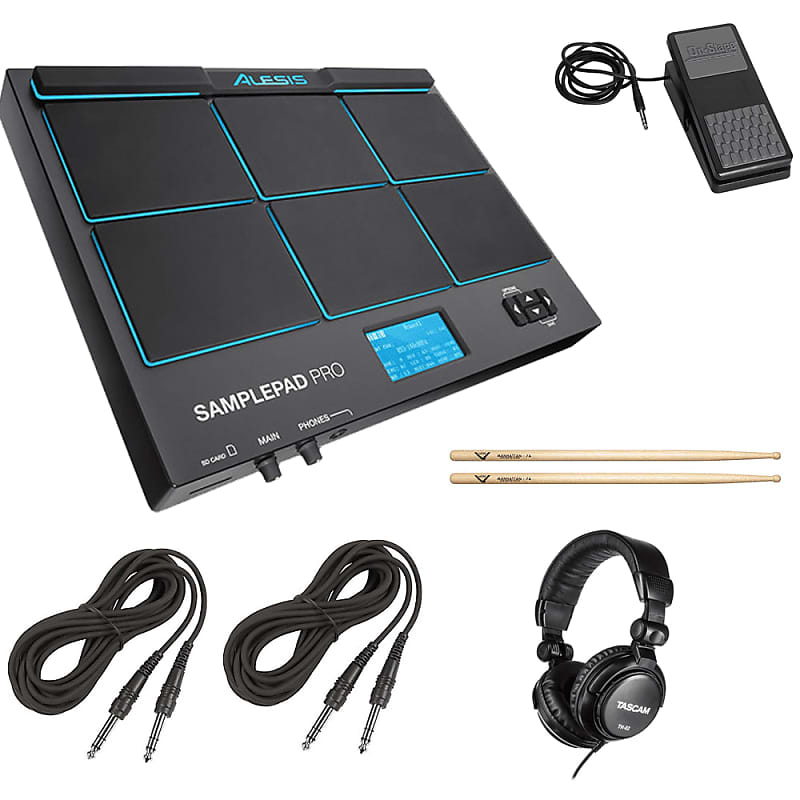 Alesis SamplePad Pro 8-Pad Percussion and Triggering Instrument + Keyboard Expression Pedal + Tascam image 1