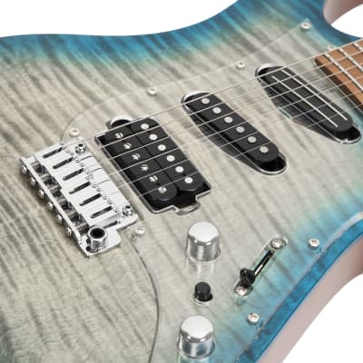 Vola Guitars OZ RV TNC Aqua Burst Gloss image 5