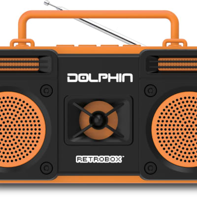 Dolphin RTX-20 Retrobox™ Portable Bluetooth Radio Choose from Colors - ORANGE image 8