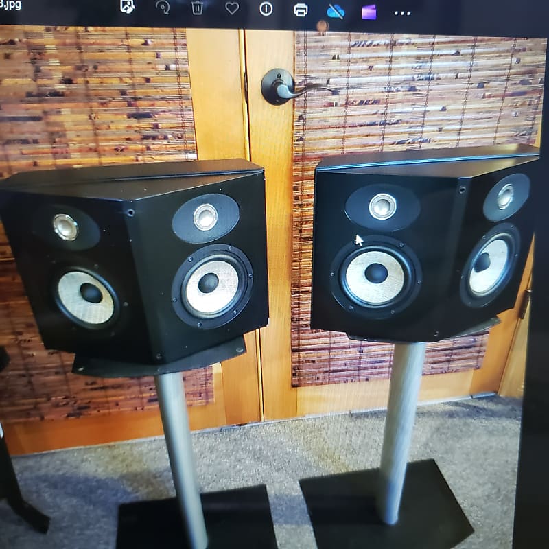 Focal SR-900 Surround or Stereo Bookshelf Speakers and Stands (Read) image 1