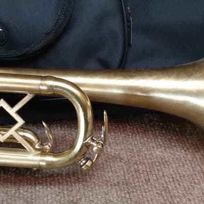 H.N. White Liberty Vintage 1938 Trumpet With Custom Jazz Brushed-Brass Finish In Excellent Condition image 3